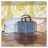 Saks Fifth Ave Leather Handbags/Purses | Includes; dark navy leather purse with matching coin purse,