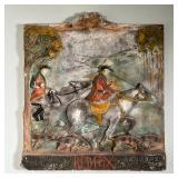 Red Fox Ceramic Trade Sign | Sculpted ceramic, "Just what you been hunting for… Red fox… Ale and lag