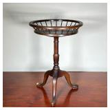 Wood Plant Stand | Plant stand with tripod base. - h. 21 x dia. 14 in 