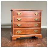 Diminutive Side Cabinet | Virginia Galleries chest of drawers, with side handles and four full width