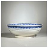Large Blue & White Bowl | A very large centerpiece blue and white porcelain bowl by W H Grindley - O