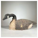 Papier-mâché Goose | Papier-mâché Canadian goose; glass eyes. - l. 23 x h. 9.5 in 