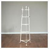 Antique Iron Pot Rack | White painted iron rack- great vintage / farmhouse kitchen decor!. - l. 13 x
