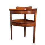 EARLY 19TH CENTURY MAHOGANY WASH STAND | Large hole for washing basin on top with lower shelf and sm