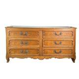 MILLING ROAD DRESSER | Carved wood dresser from Milling Road Furniture, includes 6 drawers and decor