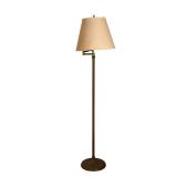 ACTUATED BRASS FLOOR LAMP | Brass floor lamp with rotating hinge. - h. 57 x dia. 10 in 