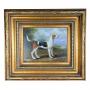 SHIPLEY DOG OIL PAINTING | Painting of dog by seaside in carved gilt frame, signed “Shipley” in bott