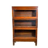 Barrister Bookcase | Three stack Barrister Bookcase with clear glass doors. - l. 33 x w. 13 x h. 52.