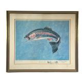 Donald Moss (1920-2010) Personalized Signed & Numbered Trout Print | Signed with personal message an