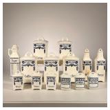  (13pc) German Canister Set | (10) Cereal Canister Set marked Germany and (3) Czechoslovakia small c