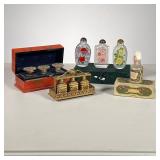 (4pc) Perfume Bottle Sets | Includes; 3 3-bottle sets of perfume in decorative cases and brand new i