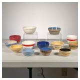 (13pc) Vintage Mixing Bowls | Small mixing bowls in different styles. - h. 2.5 x dia. 4.75 in (White