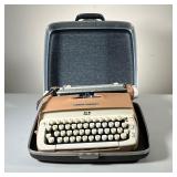 Smith-Corona Galaxie Typewriter | Vintage Smith-Carona Galaxie Portable in Tan. Case is black. All C