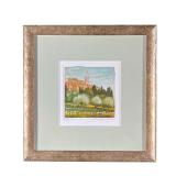 Signed & Numbered Italian Print | Signed & Numbered 63/99 print of Italian town take from outlying f