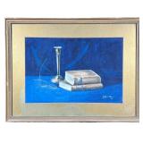 Mabell C. Place Signed & Dated Still Life Pastel | Signed and dated ‘09 in lower right corner, depic