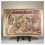 Barnum & Bailey Circus Poster | Showing M’lle. Adgie’s and her Lions. - l. 24.5 x h. 16.5 in 