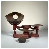 Howe Scale W/ Brass Pan | Howe Scale Co. Rutland VT No. 2 Pat. June 18 1867. Scale seems to function