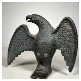 Iron Snow Eagle | Antique Cast Iron Snow Eagle on old black paint. - l. 6 x w. 2 x h. 5.25 in 