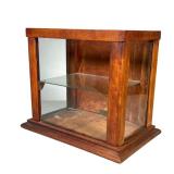 Small Display Cabinet | Has glass top and sides. One glass shelf. Opens from back. - l. 12.5 x w. 8 