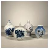  (4pc) Royal Copenhagen & B&G Lot | Lot includes: (1) B&G Denmark Bottle with stopper (1) RC #1684 T