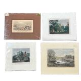 19th C. NY Prints | Includes: print of Buffalo St. in Rochester NY 18421, Rockwood & Co prints of Sl