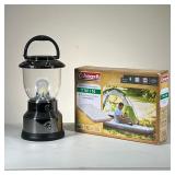 (2pc) G E Lantern & Coleman Air bed | GE Camping Lantern and Coleman Twin Air Bed New in box. - h. 1