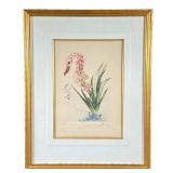 SALVADOR DALI (1904-1989) LITHOGRAPH | Water Hybiscus Swan color lithograph 11.5 x 8 in., sight Arti