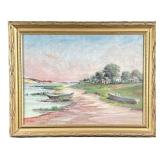 WARREN FRANCIS SNOW (WELLFLEET, MA 1869-1962) | Duck Creek, Wellfleet, MA Oil on canvas Signed lower