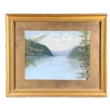 HUDSON RIVER SCHOOL (19TH/20TH CENTURY) | Narrows of Hudson and Gates of the Highlands Pastel on pap