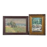 (2pc) LANDSCAPE PAINTINGS | 