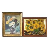 (2pc) AMERICAN STILL LIFE PAINTINGS | Including HARRY HAMBRO HOWE (1886-1968) tabletop still life of
