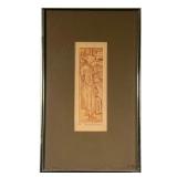 ALBERT HECKMAN (1893-1971) ETCHING | Signed and numbered 16 25 etching titled "French market" 4 x 11