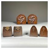 (6pc) THREE PAIRS ROYCROFT BOOKSENDS | 
