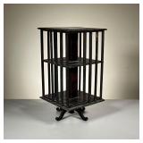 MINIATURE REVOLVING BOOKCASE | Great little revolving bookcase on four scroll legs. 