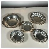 (5pc) SHREVE & CO. & OTHER STERLING BOWLS | All sterling silver Including; a lobed octagonal Shreve 