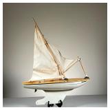 ENDEAVOUR IV POND BOAT | Marked Endeavour IV on hull.Marked Star MK 4 on sail - Height is boat only,