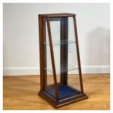 OAK GRADUATED SHOWCASE | Great looking Counter Display Case. Metal Makers Tag: "J W Winchester Compa