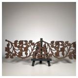 IRON PANEL OF ROSES | Figurative Panel in cast iron with rose design. 