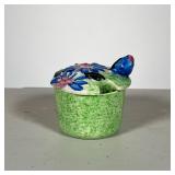 CLARICE CLIFF MUSTARD POT | Marked: Bizarre by Clarice Cliff Newport Pottery England Hand Painted. I