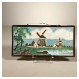 T&L DELFT TILE PLAQUE | Marked with a incised TL inside a Delft pot. For Thooft & Labouchere. Raised