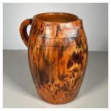 SPLATTERWARE PITCHER | Water Pitcher with a Red Ware Spattetware colouring. 
