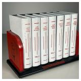 CHEF-AN-ETTE TIN RECIPE FILE | Vintage tin recipe file with original cards, in seven "volumes" on pa