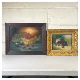 (4pc) MIXING BOWLS | Including: (2) Large graduated pink band bowls, the larger marked USA, and a Me