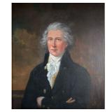 AMERICAN SCHOOL (19TH CENTURY) PORTRAIT | three-quarter portrait of a gentleman 30 x 25 in., stretch