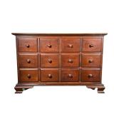 MARBLEHEAD CHERRY WOOD DRESSER | Short Marblehead Cherry wood dresser by Willett with 6 small drawer