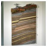 STEVEN SIEGEL (NEW YORK, 20TH/21ST CENTURY) ASSEMBLAGE | Kenya Mixed Media, Folded Newspaper enhance