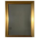 BEVELED GLASS WALL MIRROR | Beveled glass mirror in large gilt frame. - l. 25.5 x h. 33.5 in
