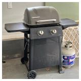 BRINKMANN PROPANE GRILL | Not tested, with propane canister. - l. 47 x w. 20 x h. 23 in