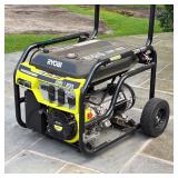 RYOBI 420CC GAS GENERATOR | Easy Start 6500 Running Watts generator with 4 120V 20A AC outlets and 1