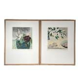  (2pc) Ellen Gunn Lithographs | Ellen Gunn (b. 1951) Still lifes with flowers. Each pencil signed an